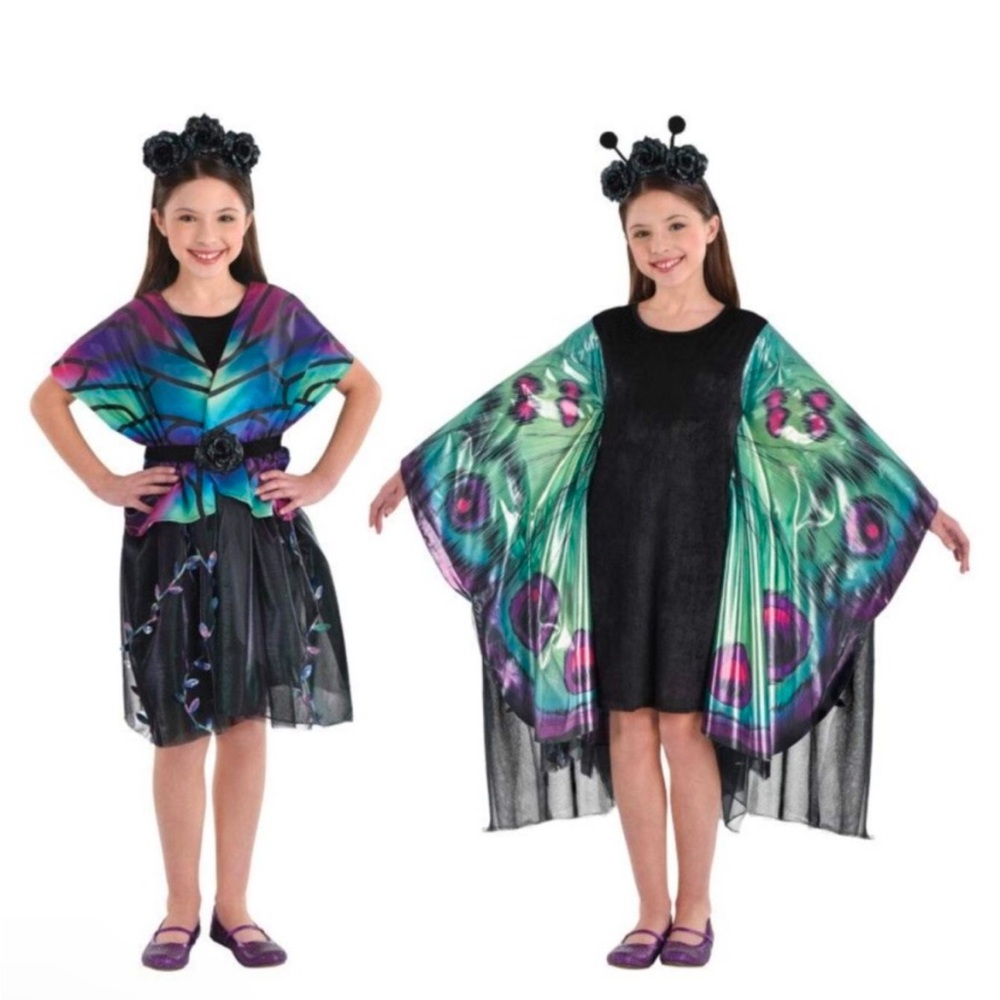 Transformable Midnight Butterfly Costume M (8-10) NWT